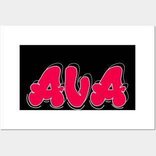 Ava Name Women Posters and Art